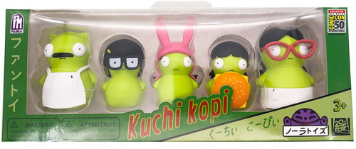 Bobs Burgers Kuchi Kopi Family Exclusive 5 Piece Figure Set UCC ...