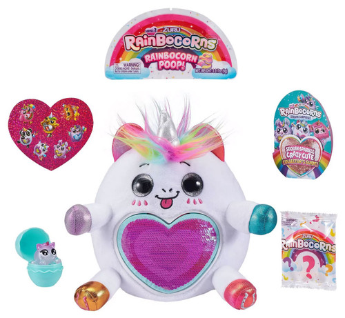 Rainbocorns Series 2 UNICORN Surprise Mystery Egg Plush White Zuru Toys Rainbocorns Series 2 UNICORN Surprise Mystery Egg Plush White Zuru Toys