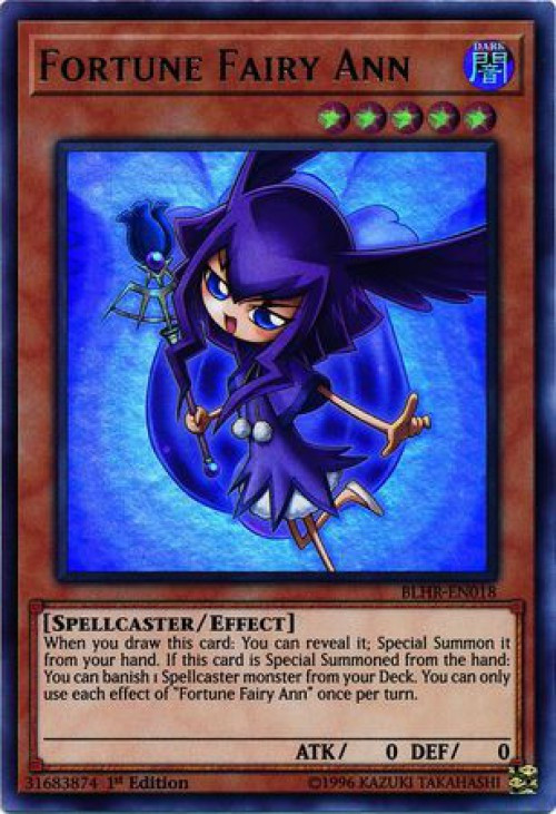 YuGiOh Battles of Legend Heros Revenge Single Card Ultra Rare Fortune Fairy Ann BLHR-EN018 - ToyWiz YuGiOh Battles of Legend Heros Revenge Single Card Ultra Rare Fortune Fairy Ann BLHR-EN018 - ToyWiz