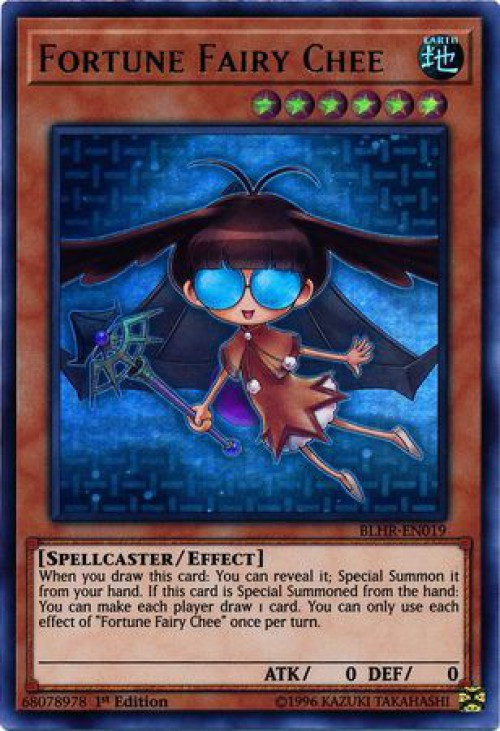 yugioh fortune fairy cards BLHR-EN017 - Swee - Ultra Rare may be 1st or Unlimited Edition I always liked fortune fairy