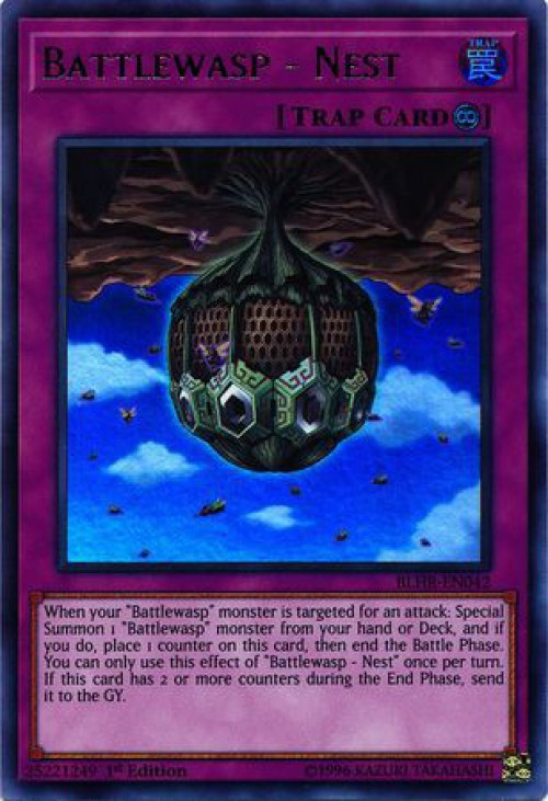 Yu-Gi-Oh! Battlewasp - Nest - BLHR-EN042 Ultra Rare 1st Edition Trading Card