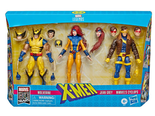 Marvel X-Men Marvel Legends Wolverine, Jean Grey Cyclops 6 Action