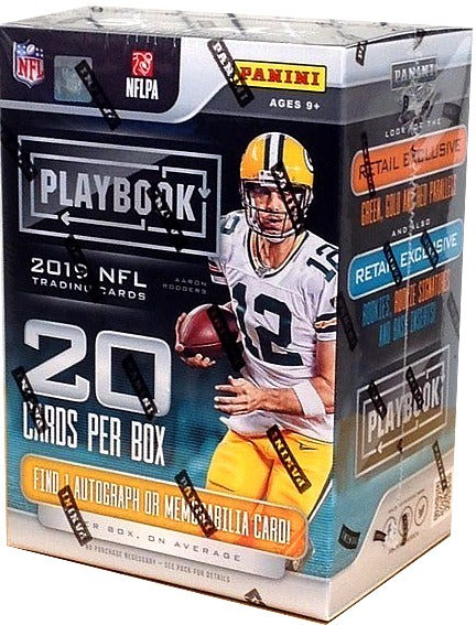NFL Panini 2019 Playbook Football Trading Card BLASTER Box [4 Packs, 1 Autograph