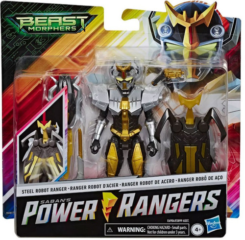 Power Rangers Beast Morphers Deluxe Steel Robot Ranger Action