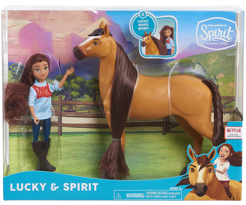 DreamWorks Spirit – Establo Y Guardería De Lucky Con Muñeca, Potros Y Accesorios Para Cuidar Animales