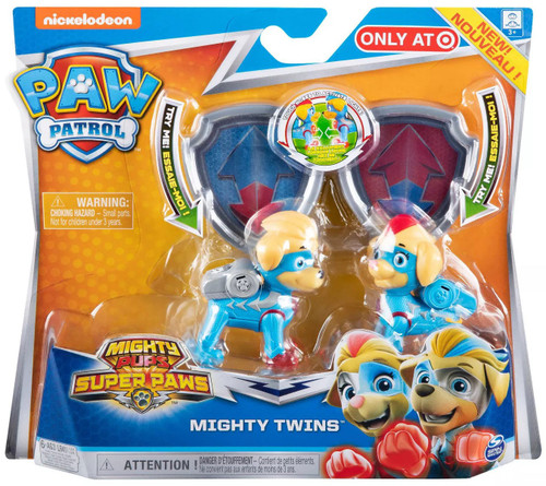 Paw Patrol Mighty Pups Super Paws Mighty Twins Exclusive Figure 2 Pack 9610