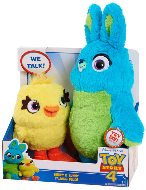 Toy Story 4 Ducky Bunny 9 Talking Plush 2-Pack Just Play