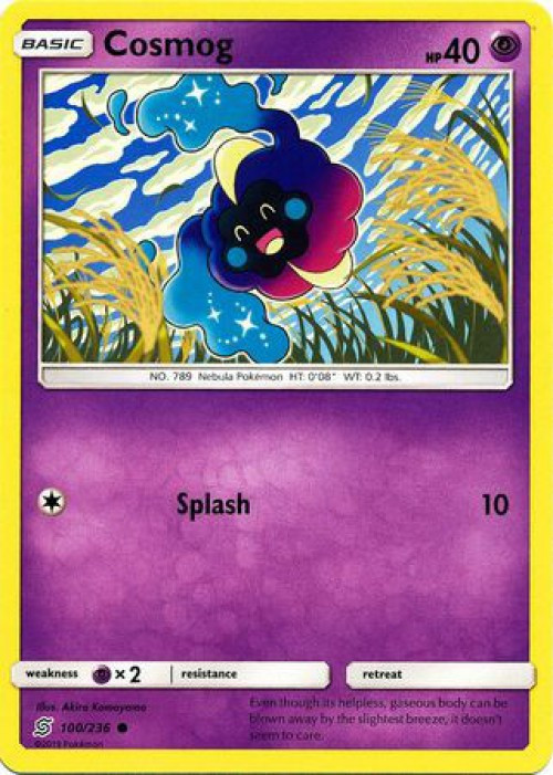 Pokemon Trading Card Game Sun Moon Unified Minds Single Card Common Cosmog  100 - ToyWiz