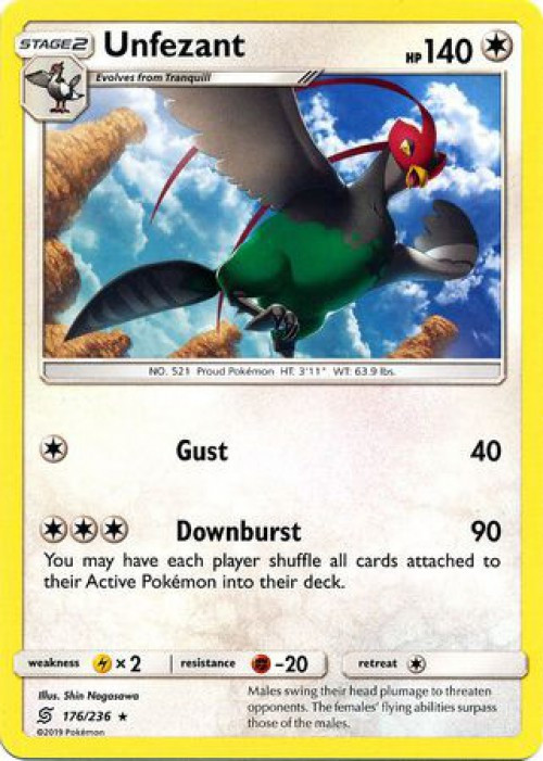 unfezant pokemon card price Shiny O Non 6 IV Competitivo Legit Spada Scudo Sword Shield Pokmon Hit Points150 HP Form Unfezant - 150/086 - SV: