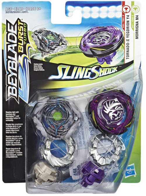 Beyblade Burst Turbo Slingshock Morrigna M4 Tornado-X Yegdrion Y4