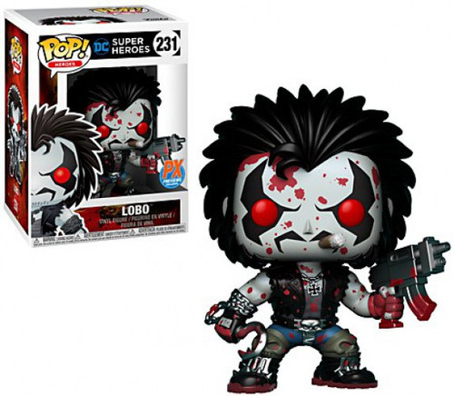 激レア Funko Lobo 231 PX BLOODY VERSION 限定版 Funko Pop DC Lobo #231 (Bloody) PX Previews Exclusive 1st