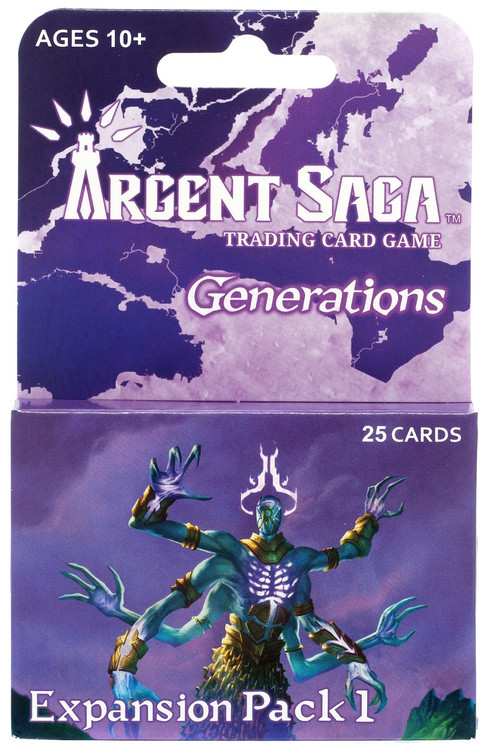 Argent Saga Trading Card Game Generations Expansion Pack 1 25 Cards ...