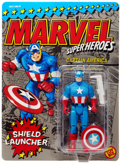 Marvel Super Heroes Captain America Action Figure [with Shield Launcher,  1990]