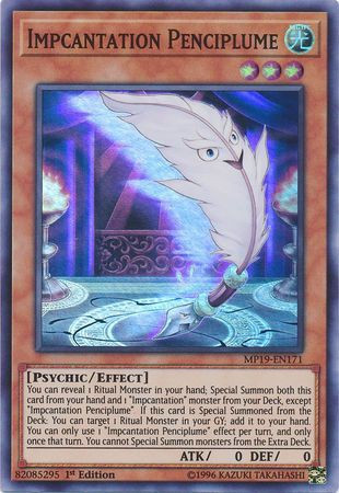 yugioh impcantation cards Bookstone MP19-EN172 Super Rare 1st Edition NM Plant/Effect Impcantation Whipcord by BDSceptyr on