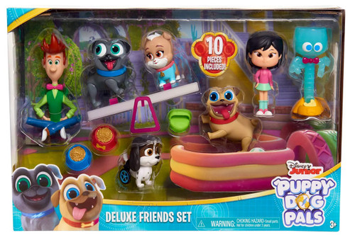 Disney Junior Puppy Dog Pals Deluxe Friends Set Figure 7-Pack