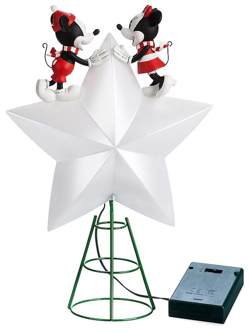 【レア】DISNEY MINNIE CHRISTMAS TREE TOPPER Disney 2019 Holiday Mickey Minnie Mouse Exclusive Light Up