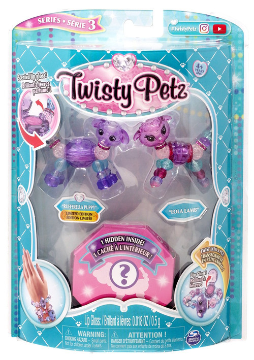 Twisty Petz Series 3 Rufferella Puppy Lola Llamb 3-Pack Spin