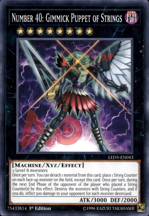 yugioh more than 40 cards Number 40: Gimmick Puppet of Strings [JUMP-EN063] Ultra Rare  Media Reload When Should You Run More