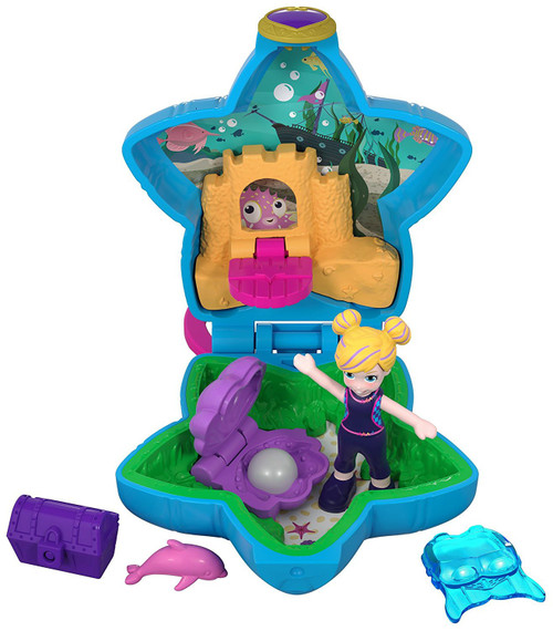Tiny World Rock Star Orange Star Locket Polly Pocket 2018 Mattel