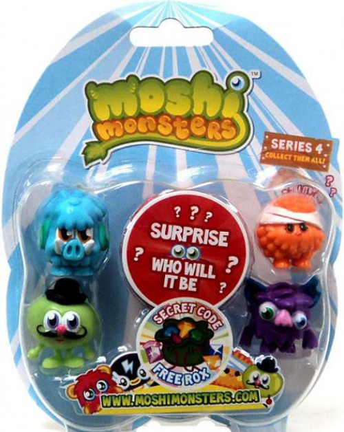 Moshi Monsters Moshlings Series 4 Mini Figure 5-Pack [Loose]