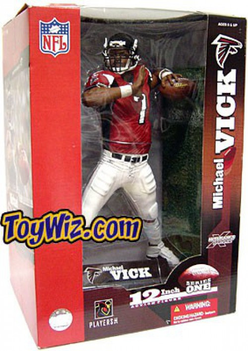 McFarlane Toys NFL Atlanta Falcons Sports Picks Football Series 7 Michael  Vick Action Figure Red Jersey Variant - ToyWiz