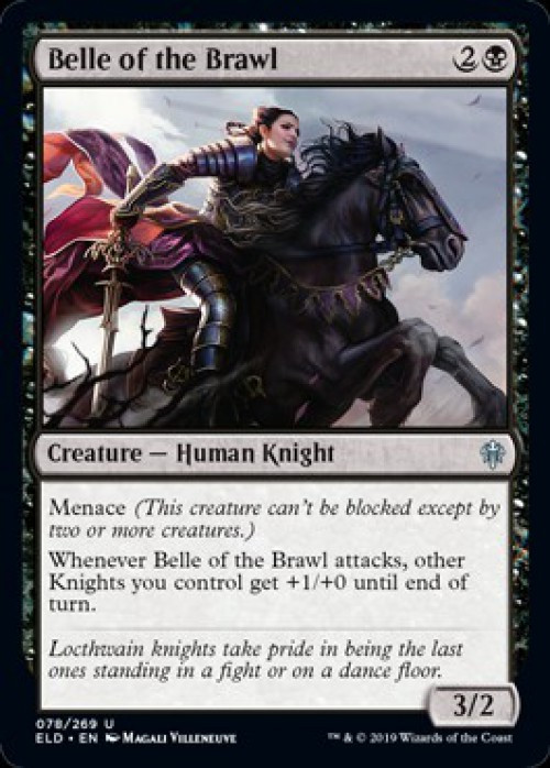 brawl cards mtg Magic The Gathering Trading Card Game Throne of Eldraine Single Card  Uncommon Belle of the Brawl 78