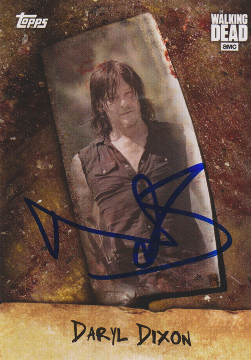 The Walking Dead Topps Daryl Signed by Norman Reedus CHOP-3