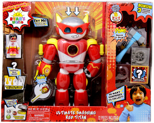 Red Titan Watch Ryan Toy Review Ryans World Ultimate SMASHING Red