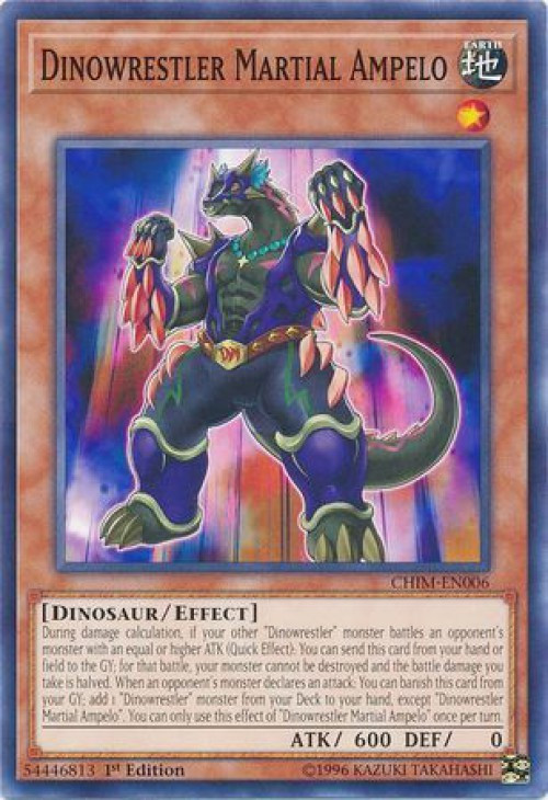 YuGiOh Trading Card Game Chaos Impact Single Card Common Dinowrestler  Martial Ampelo CHIM-EN006 - ToyWiz