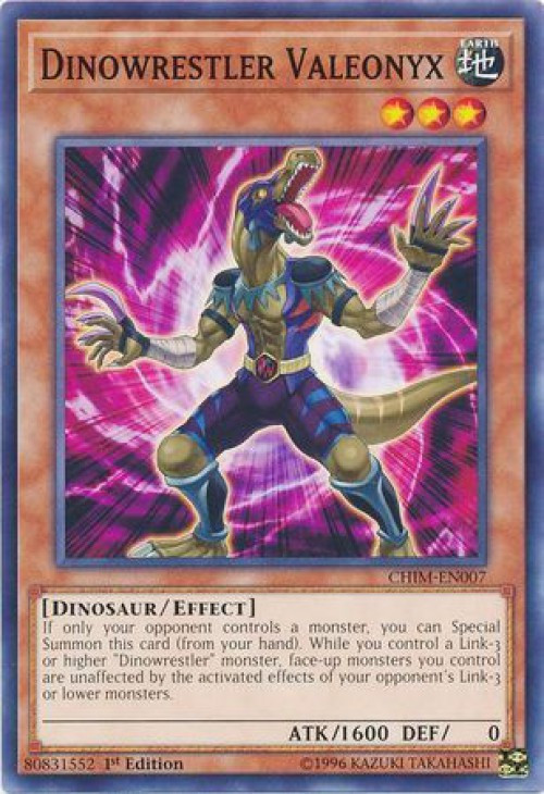 yugioh dinowrestler cards Yu-Gi-Oh! - Chimera T Wrextle - DANE-EN030 - Common - Unlimited Edition (Quick Effect) Yu-Gi-Oh! Deck Recipe Details |