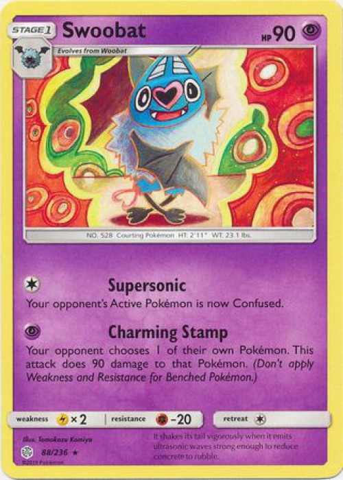 super sonic pokemon card Trading Game Sun Moon Cosmic Eclipse Single Card Rare Swoobat 88 Astral Radiance Singles We just broke the speed