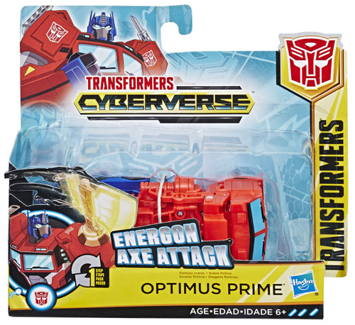 Transformers Optimus Prime Cyberverse Classe Ultimate, Action Figure 22,5 Cm, Si Combina Con Armatura Energon, Per Bambini 6+