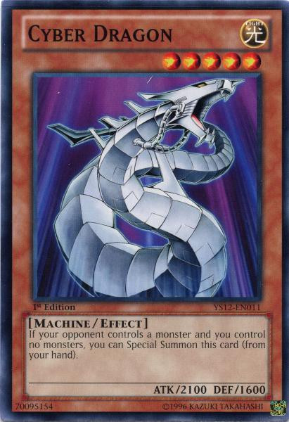 yugioh 2012 xyz symphony starter deck YuGiOh 2012 XYZ Symphony Starter Deck Single Card Common Cyber Dragon  YS12-EN011