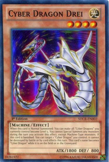 YuGiOh Cyber Dragon Revolution Structure Deck Single Card Super Rare Cyber Dragon Drei SDCR-EN002 - ToyWiz YuGiOh Cyber Dragon Revolution Structure Deck Single Card Super Rare Cyber Dragon Drei SDCR-EN002 - ToyWiz
