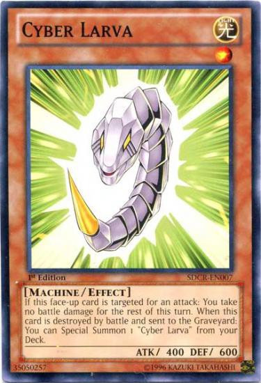 SDCR-EN007 Common Card Yu-Gi-Oh! Cyber Larva Card - SDCR-EN007 Common 1st  Edition, Cyber Dragon Revolution Structure Deck Yu-Gi-Oh Card
