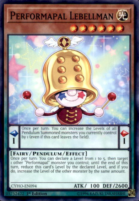Yu-Gi-Oh! Performapal Lebellman - CYHO-EN094 Common 1st Edition - Cybernetic Horizon Trading Card