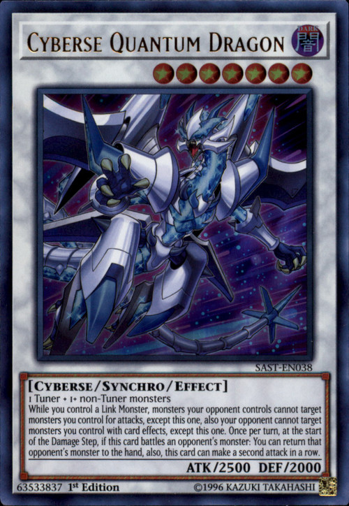 YuGiOh Savage Strike Single Card Ultra Rare Cyberse Quantum Dragon