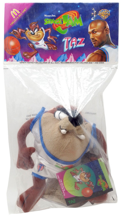 Space Jam Taz 8 Plush McDonalds - ToyWiz