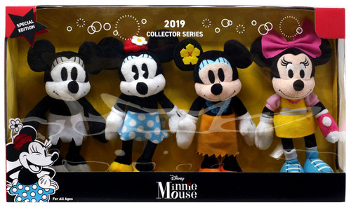 Disney 2019 Collector Series Minnie Mouse Plush 4-Pack Set