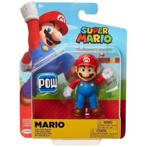 World of Nintendo Super Mario Wave 20 Mario 4 Action Figure POW