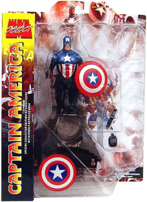 Captain America Marvel Select Captain America 7 Action Figure Bucky Barnes Damaged Package Diamond Select Toys Toywiz - captain america bucky cap roblox