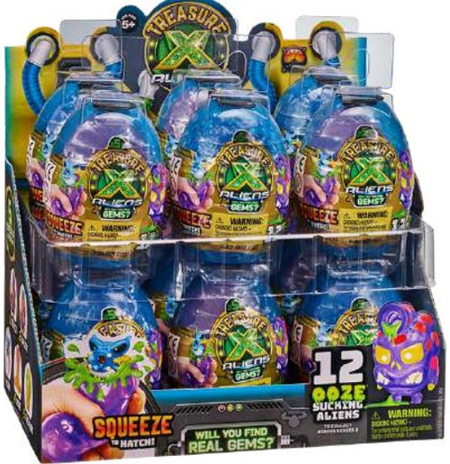 Treasure X Series 3 Aliens Ooze Egg Mystery Box 12 Packs Moose Toys ...
