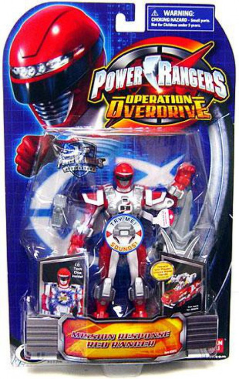 Power Rangers Operation Overdrive Mission Response Red Ranger Action Figure [Dam