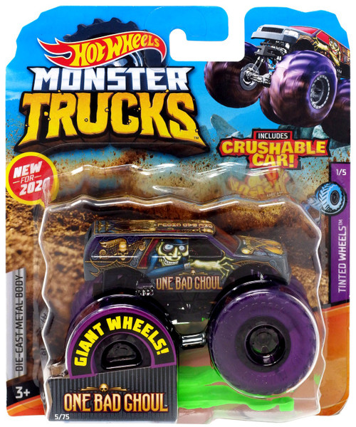 ディズニー　Ghouls Rush In Hot Wheels Monster Trucks One Bad Ghoul 164 Diecast Car 164 Mattel