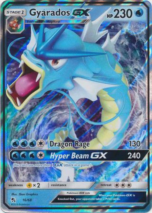 Pokemon Trading Card Game Hidden Fates Single Card Ultra Rare Gyarados GX  16 - ToyWiz