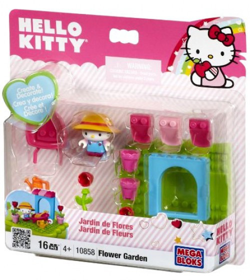 Mega Bloks Sanrio Hello Kitty Create Decorate Flower Garden Set
