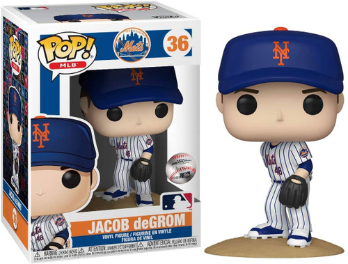 Jacob deGrom New York Mets Signed Autographed MLB FUNKO POP #36 Figure –