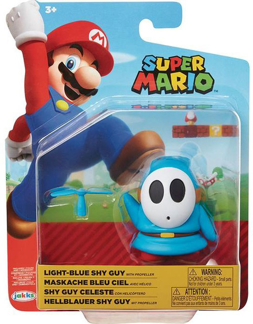 World of Nintendo Wave 19 Light Blue Shy Guy 4 Action Figure