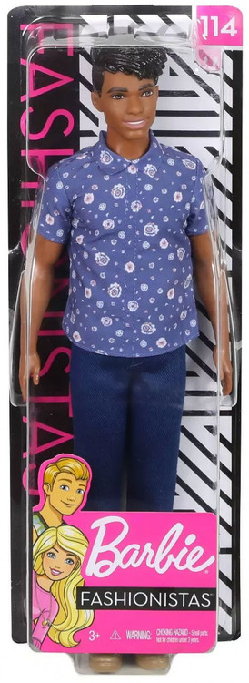 Barbie Fashionistas Ken 13.25 Doll 114 Preppy Florals Mattel - ToyWiz