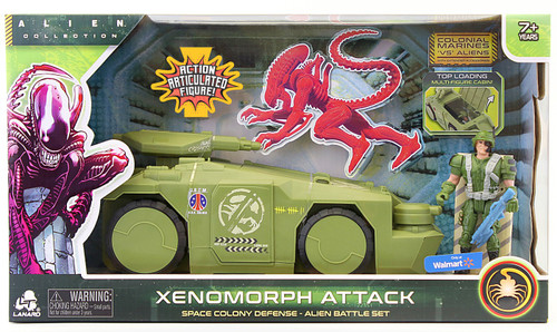 Alien Collection Colonial Marines 'VS' Aliens Xenomorph Attack Exclusive  Alien Battle Action Figure Set [Space Colony Defence, Advanced-APC Vehicle]